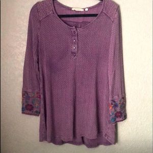 SOFT SURROUNDINGS purple casual dress